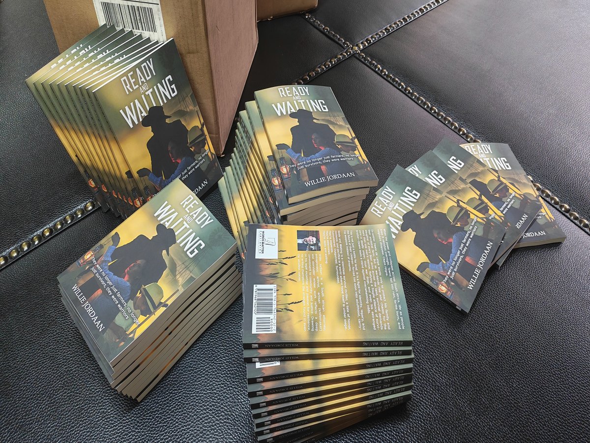 Gedrukte eksemplare van Ready and Waiting deur Willie Jordaan